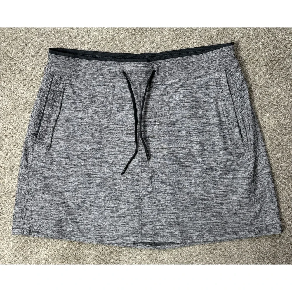 Kuhl Women's Small Revivr Pull On Skort Heathered Gray‎ Golf Pickleball Tennis